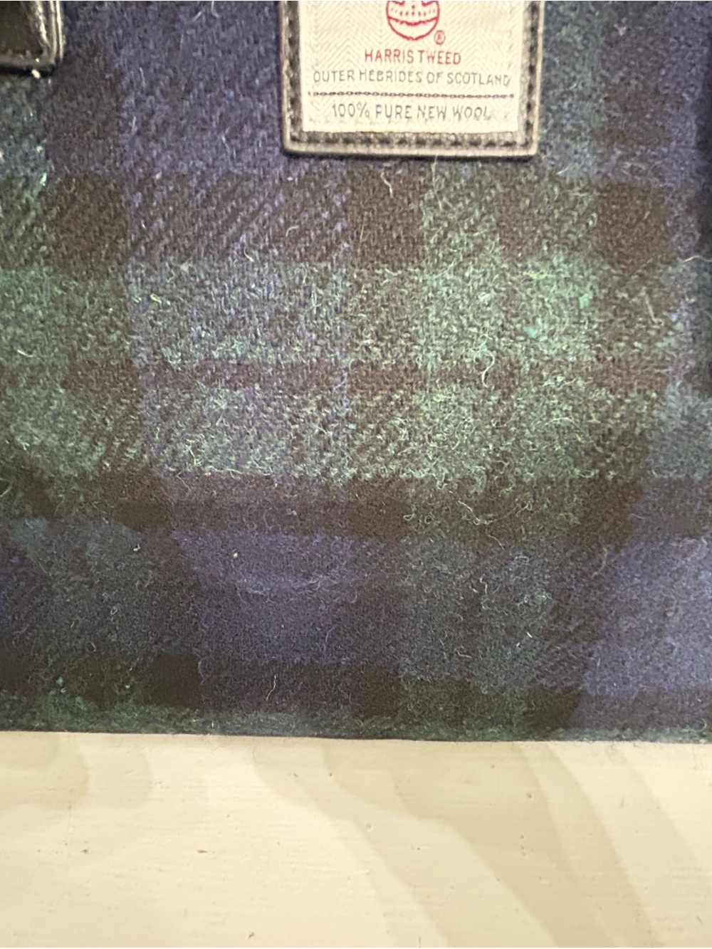Black & Navy Plaid Tote Bag - Picture 8 of 9
